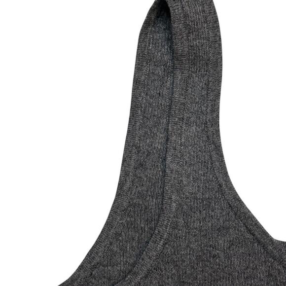 A New Day Gray Ribbed Tank Top – Classic Sleeveless Knit Camisole, Minimalist - Picture 2 of 4